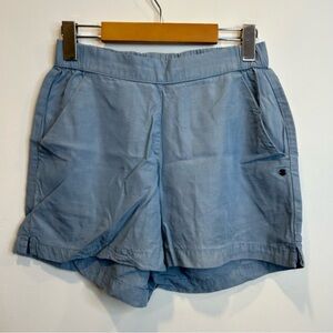 Ripzone Chambray Pull On Shorts Lyocell Blue